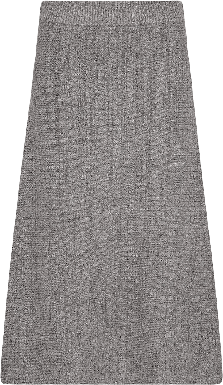 SC-Vida 2 Skirt, från Soyaconcept, i färgen Med. Grey Melange.