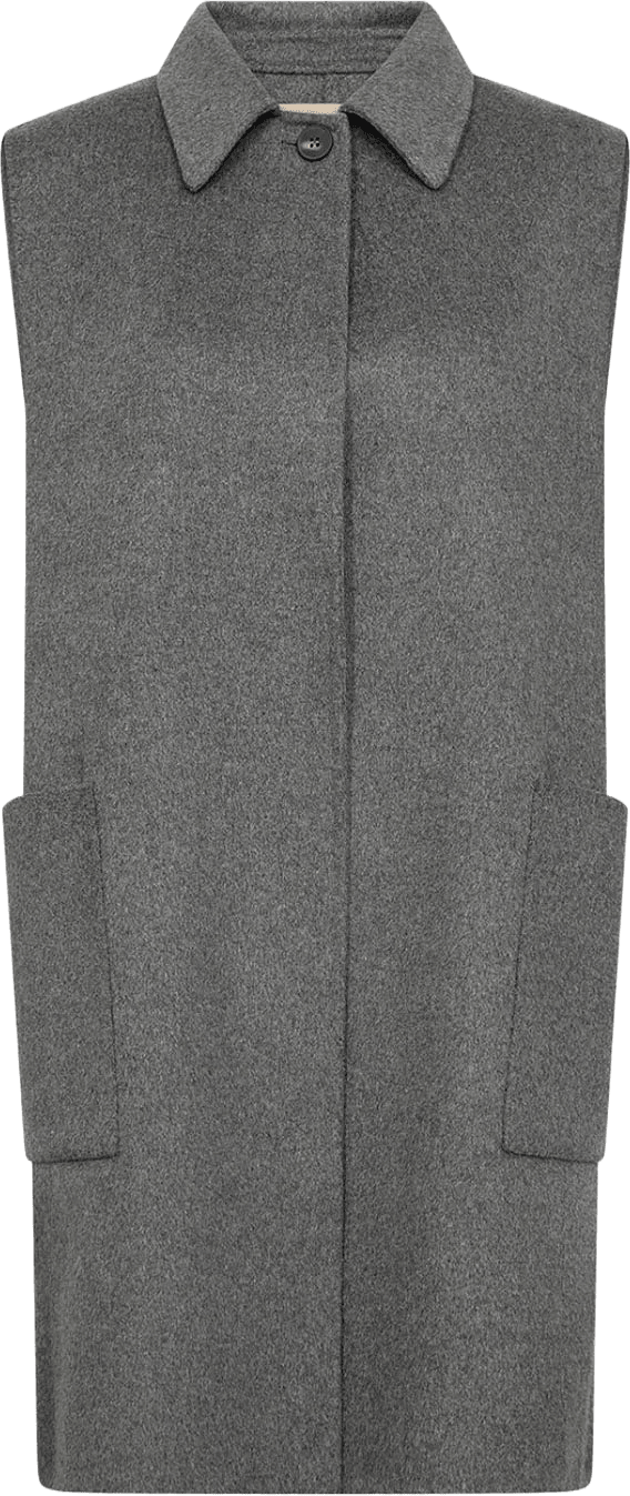 SC-Vienna 2 Waistcoat, från Soyaconcept, i färgen Dark Earth Melange.