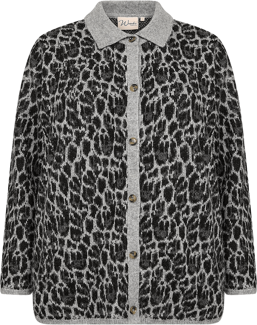 WA-Nimo 1 Cardigan, från Wasabi Concept, i färgen Black Combi.