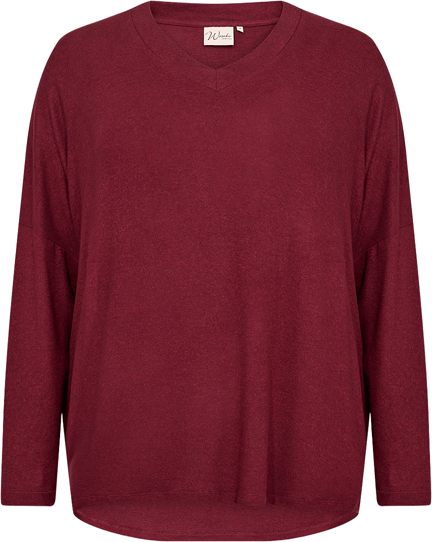 WA-Simone 1 Blouse, från Wasabi Concept, i färgen Dark Red Mel.