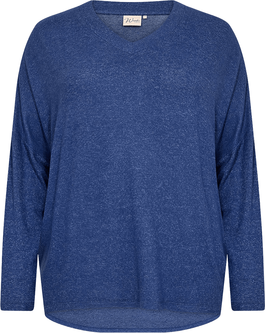 WA-Simone 1 Blouse, från Wasabi Concept, i färgen Estate Blue Melange.