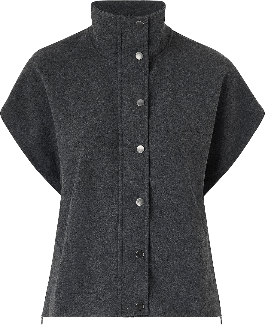 SC-Vagna 1 Waistcoat, från Soyaconcept, i färgen Dark Earth Melange.