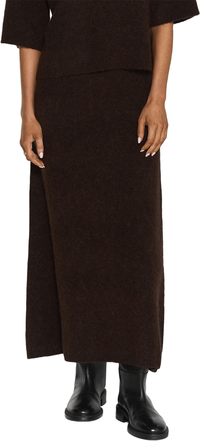 Israa Knitted Skirt, från Twist & Tango, i färgen Mocha Brown.