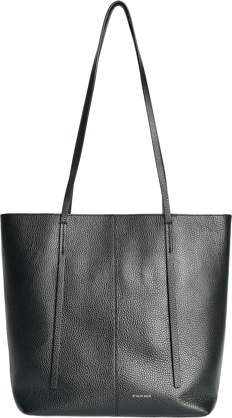 Abilso läderväska, från By Malene Birger, i färgen Black.