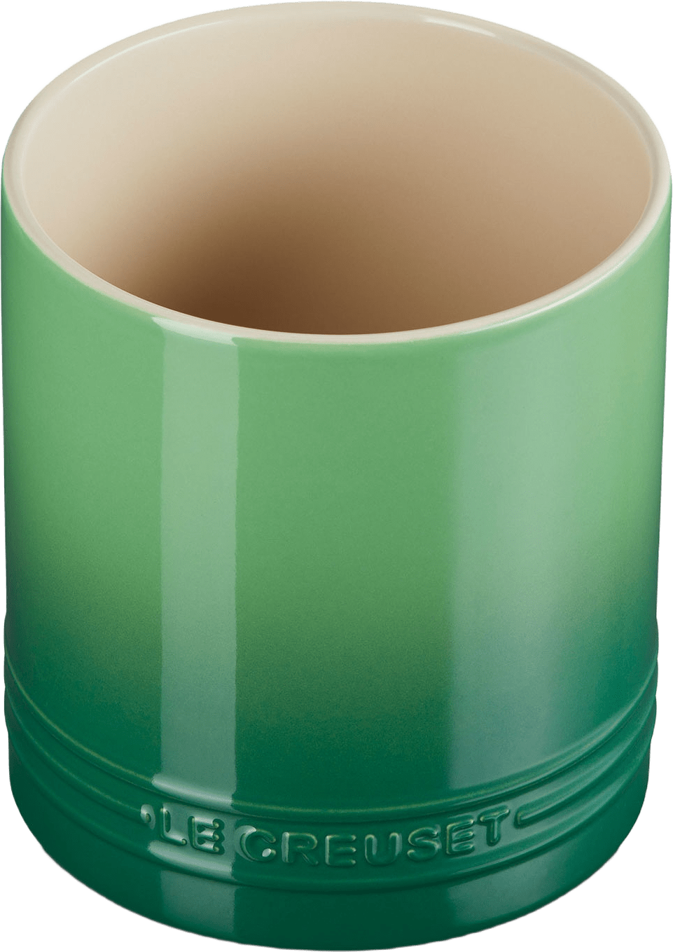 Signature Stengods Bestick- Och Redskapskruka 1.1L Bamboo, från Le Creuset, i färgen Bamboo.