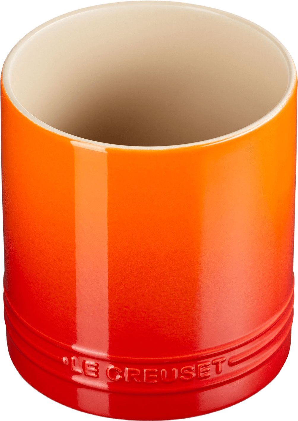 Signature Stengods Bestick- Och Redskapskruka 1.1L Volcanic, från Le Creuset, i färgen Volcanic.