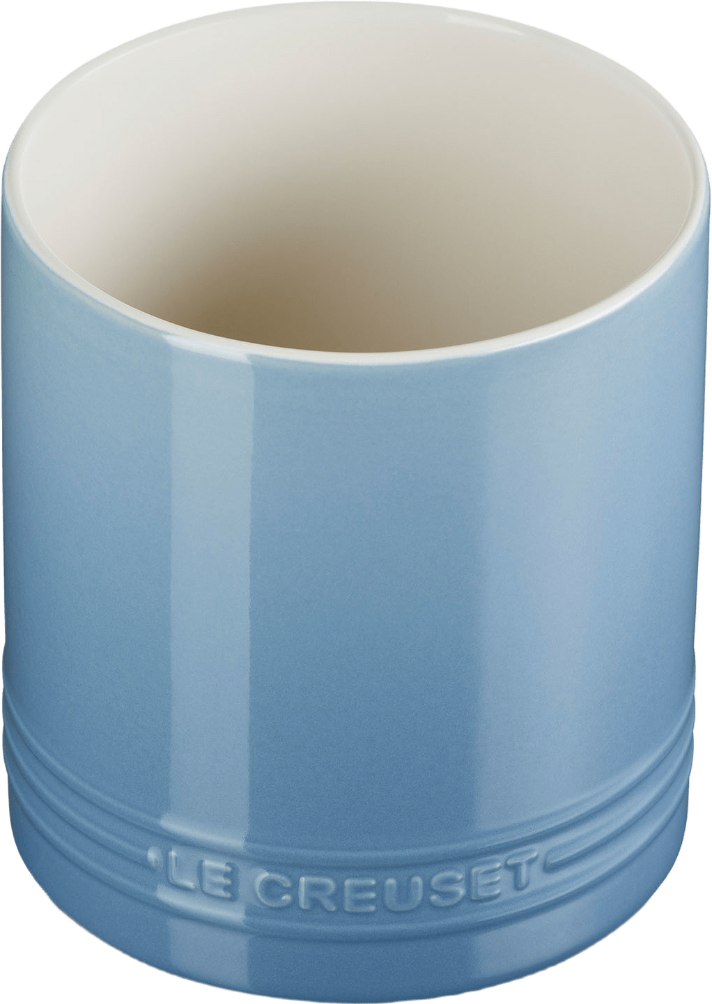 Signature Stengods Bestick- Och Redskapskruka 1.1L Chambray, från Le Creuset, i färgen Chambray.