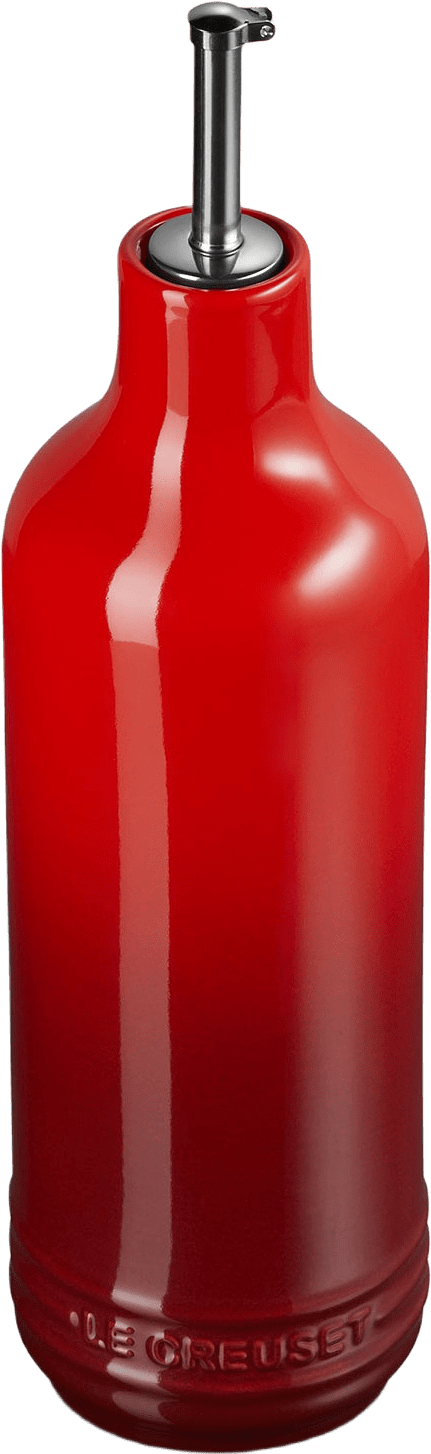 Signature Stengods Oljeflaska 600ml Cerise, från Le Creuset, i färgen Cerise.