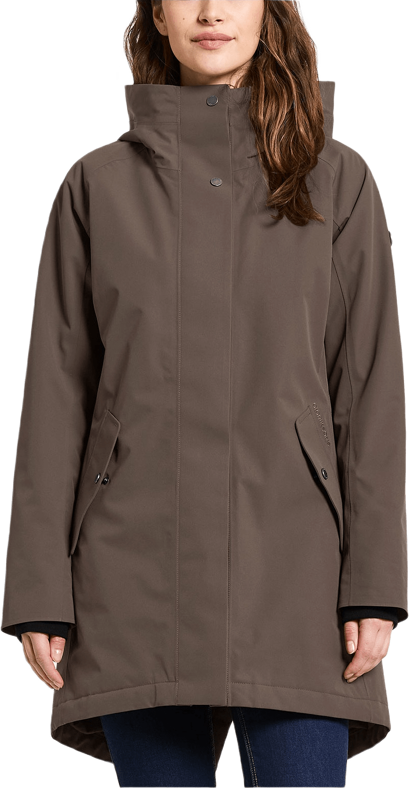 Alana Parka, från Didriksons, i färgen Mocha Brown.