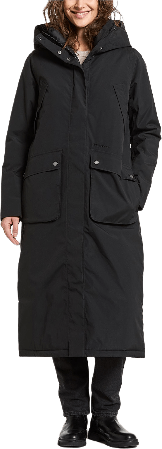 Melody Parka Long, från Didriksons, i färgen Black.