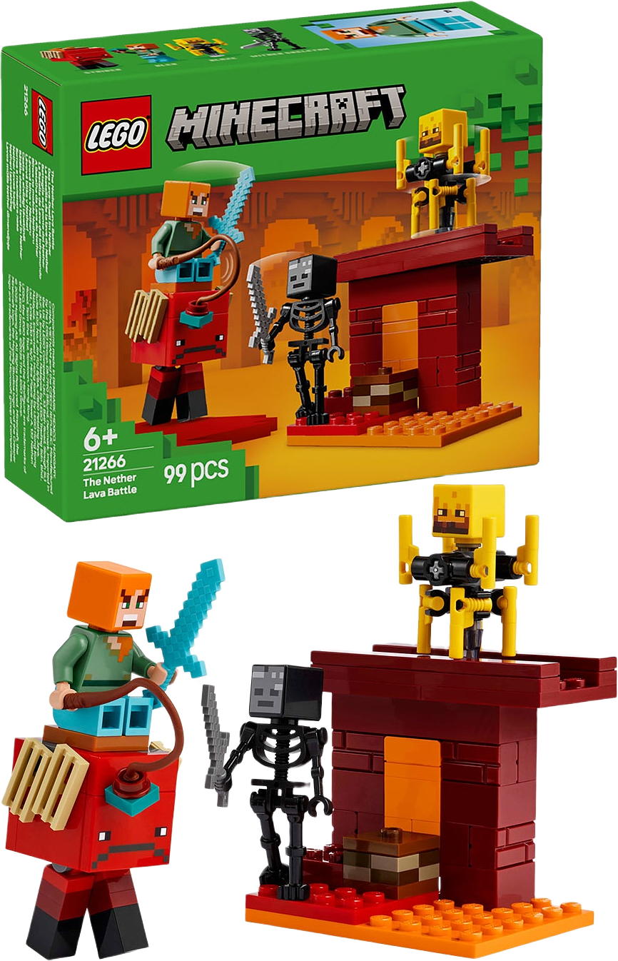 Minecraft® Lavastriden i Nether 21266, från LEGO.