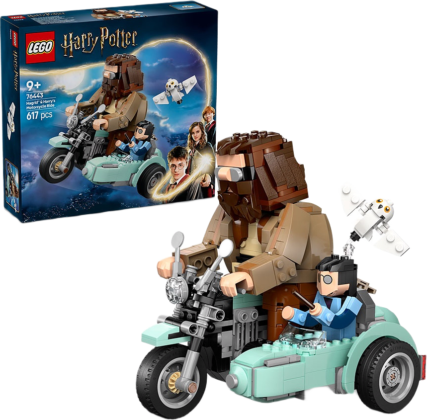 Harry Potter™ Hagrids och Harrys motorcykeltur 76443, från LEGO.