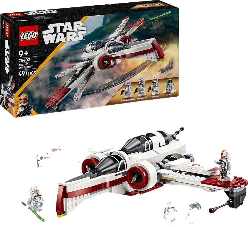 Star Wars: Revenge of the Sith ARC-170 Starfighter 75402, från LEGO.