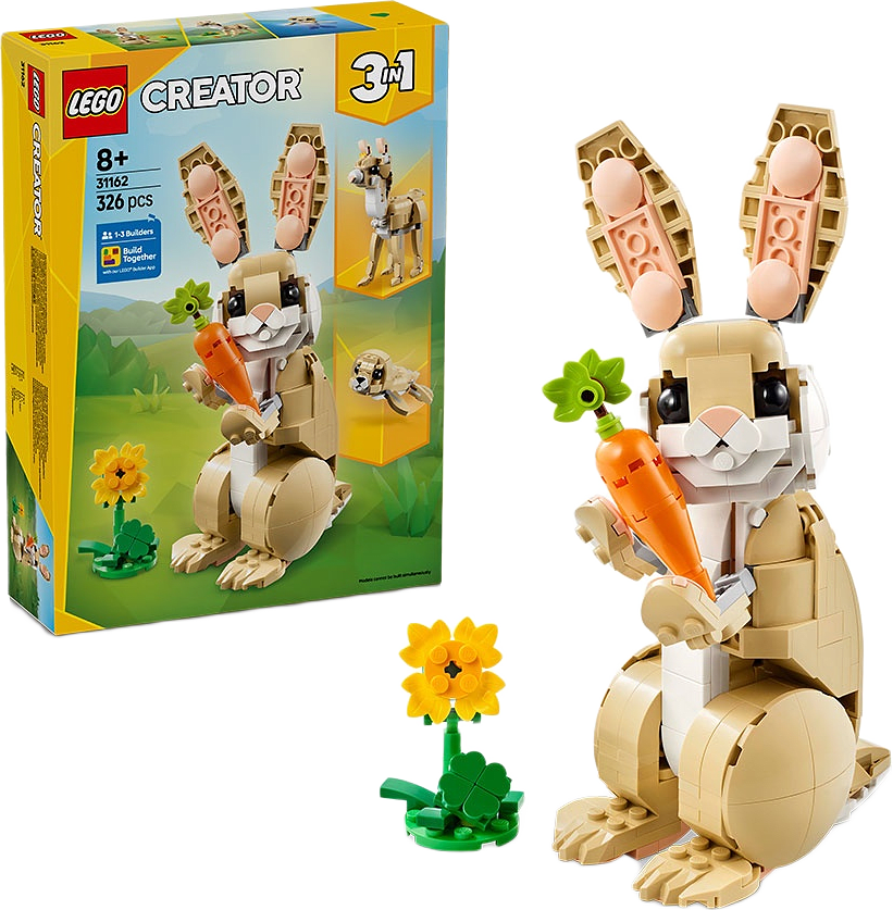 Creator 3in1 Söt kanin 31162, från LEGO.
