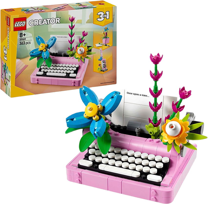 Creator 3in1 Skrivmaskin med blommor 31169, från LEGO.