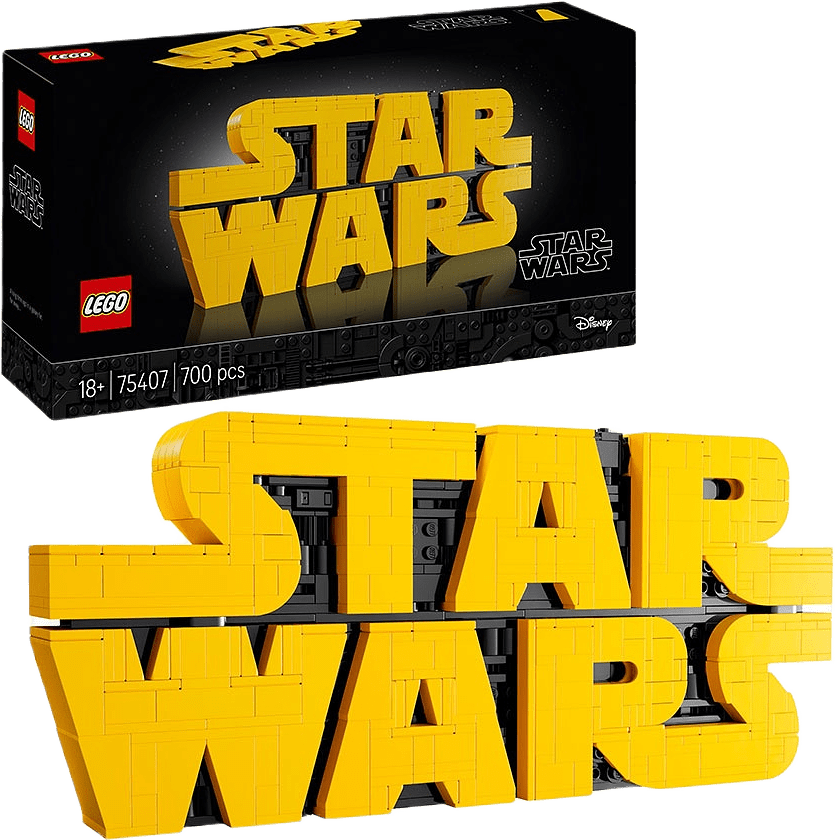 Star Wars Brick-Built Star Wars™ Logo Skylt 75407, från LEGO.