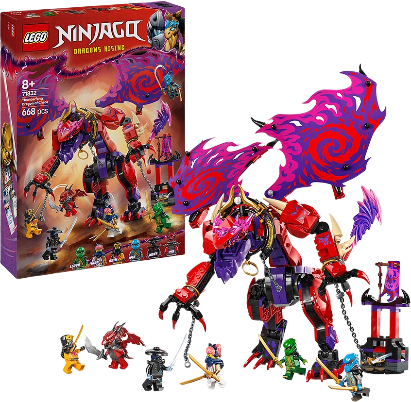 NINJAGO Kaosdraken Åsktand 71832, från LEGO.