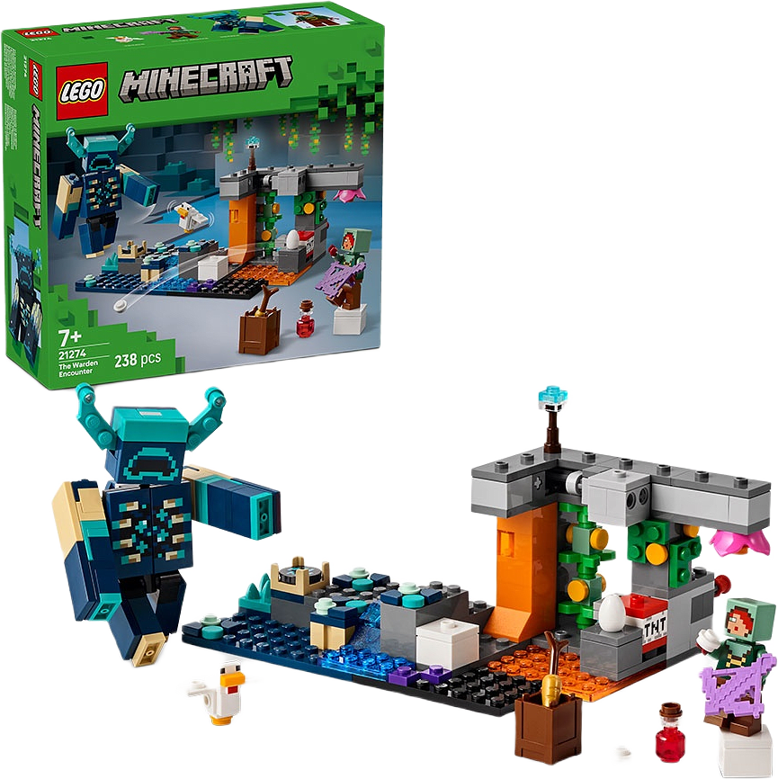 Minecraft Mötet med väktaren 21274, från LEGO.