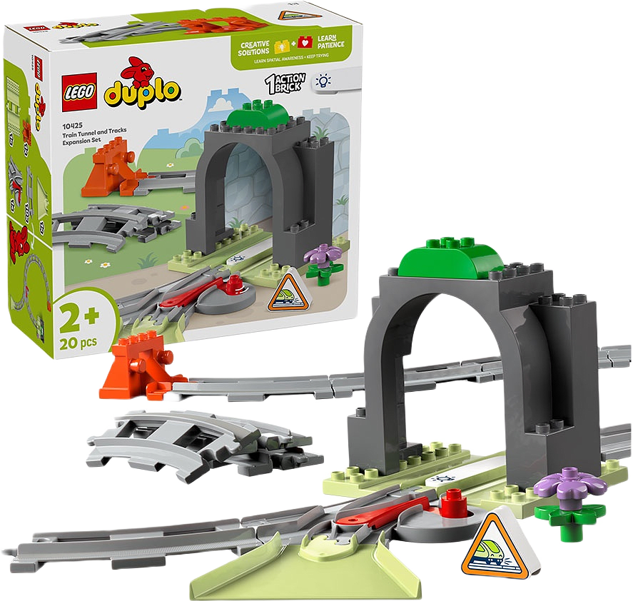 DUPLO Town Tågtunnel och spår – Expansionsset 10425, från LEGO.