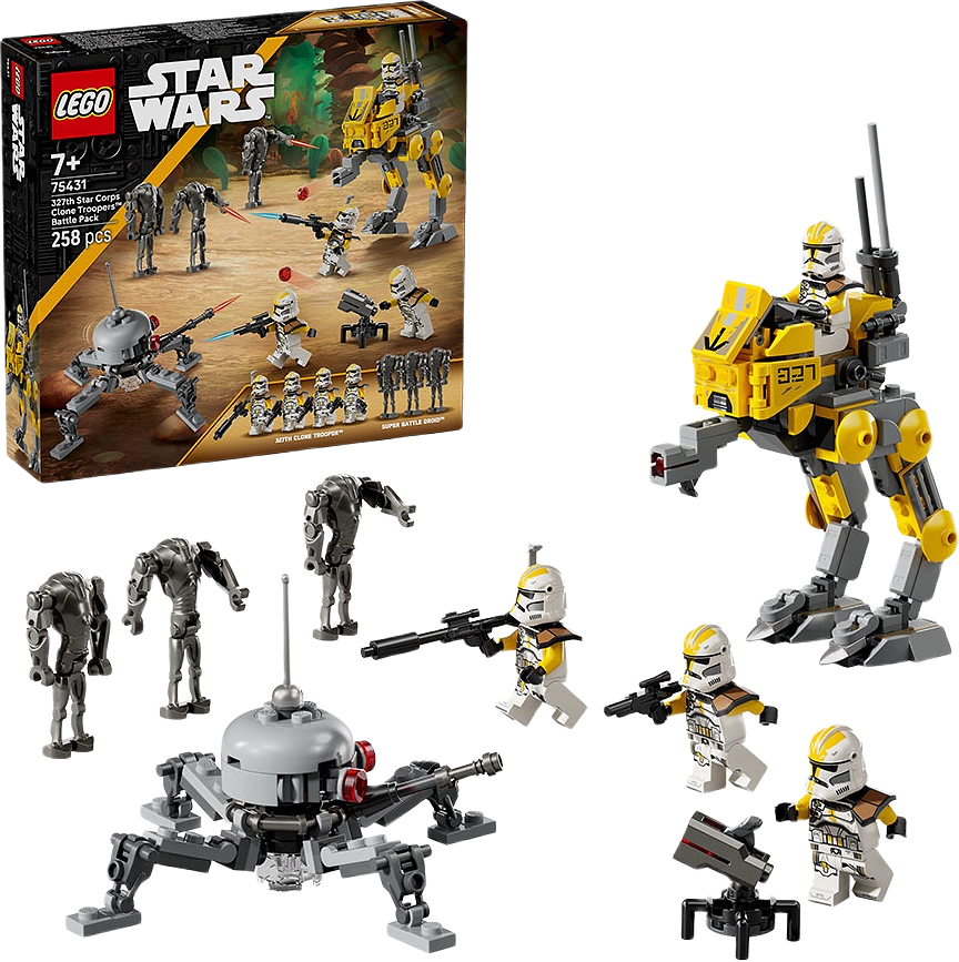 Star Wars: 327th Clone Troopers™ Battle Pack Set 75431, från LEGO.