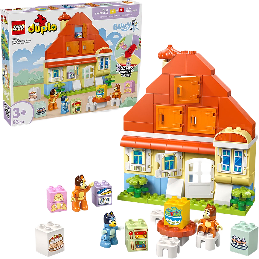 DUPLO Blueys hus med memoryspel 10459, från LEGO.