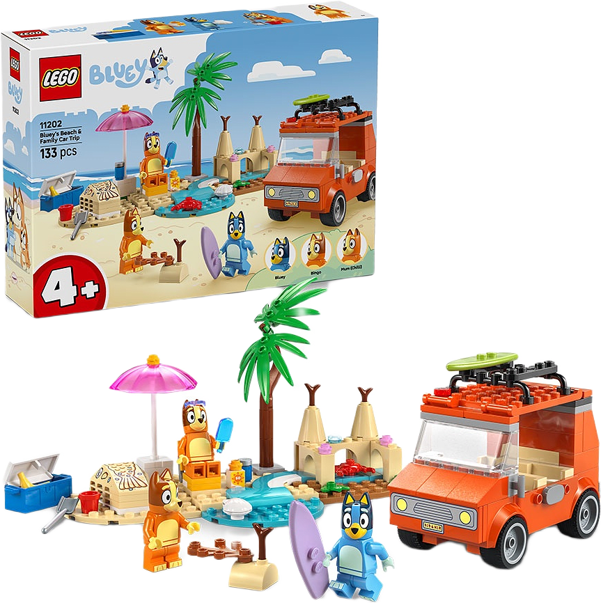 Bluey: Blueys familjetur till stranden 11202, från LEGO.