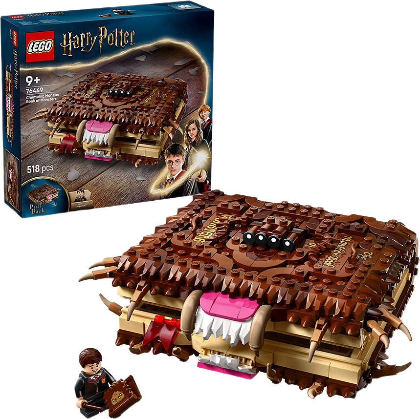 Harry Potter Den tuggande Monsterboken om monster 76449, från LEGO.