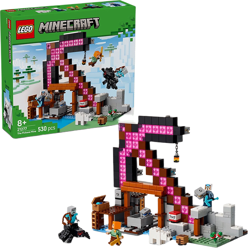 Minecraft® Spetshackegruvan 21277, från LEGO.