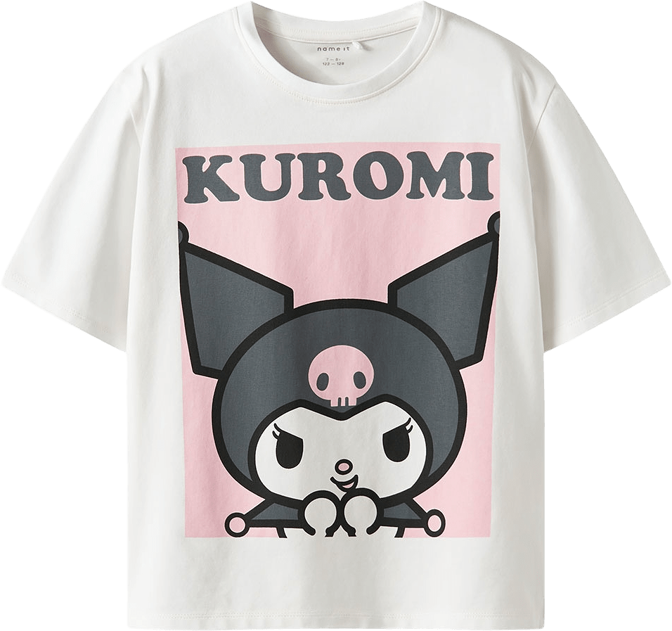 NKFAKISA KUROMI SS NREG TOP BOX SKY, från Name It, i färgen Cloud Dancer.