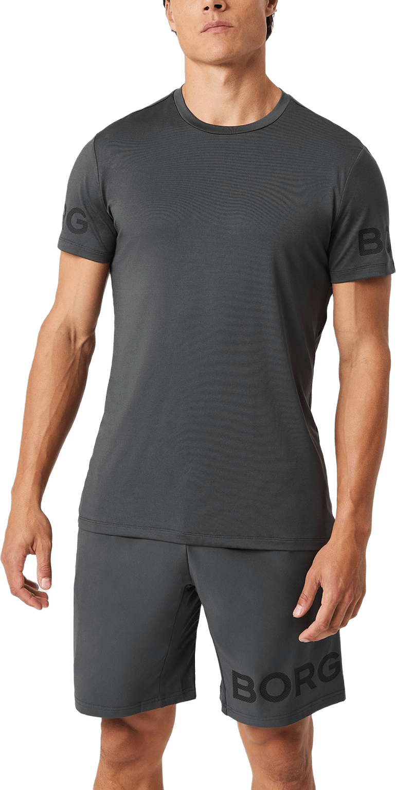 Borg T-Shirt, från Björn Borg Sport, i färgen Asphalt.