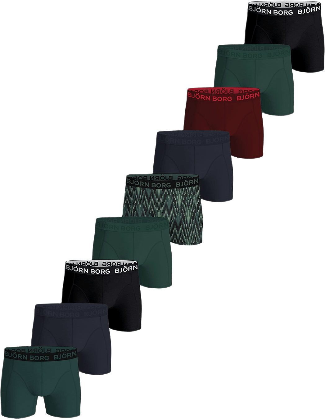 Cotton Stretch Boxer 9P, från Björn Borg, i färgen Multipack 1.