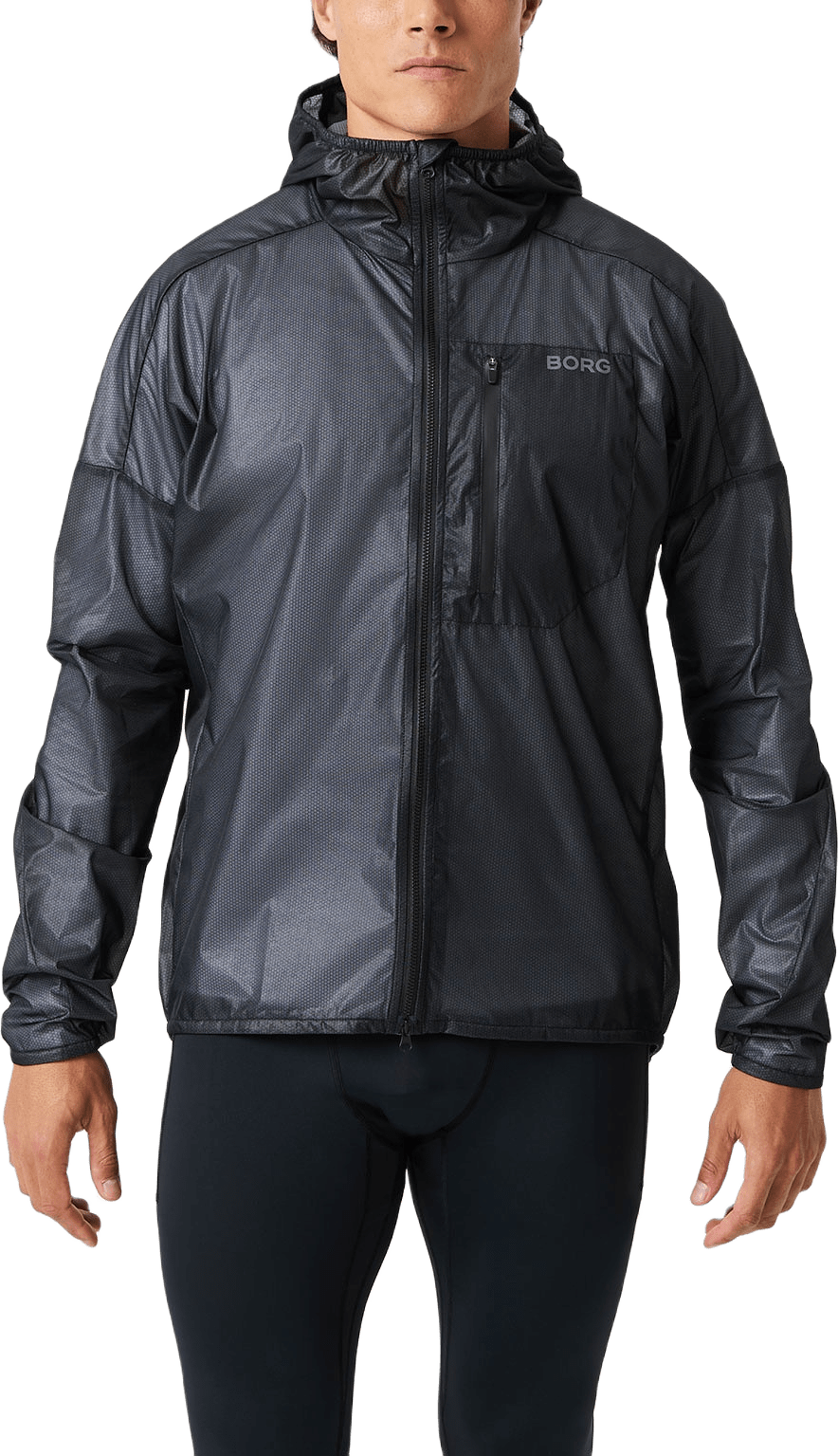 Borg Performance Jacket, från Björn Borg Sport, i färgen Black Beauty.