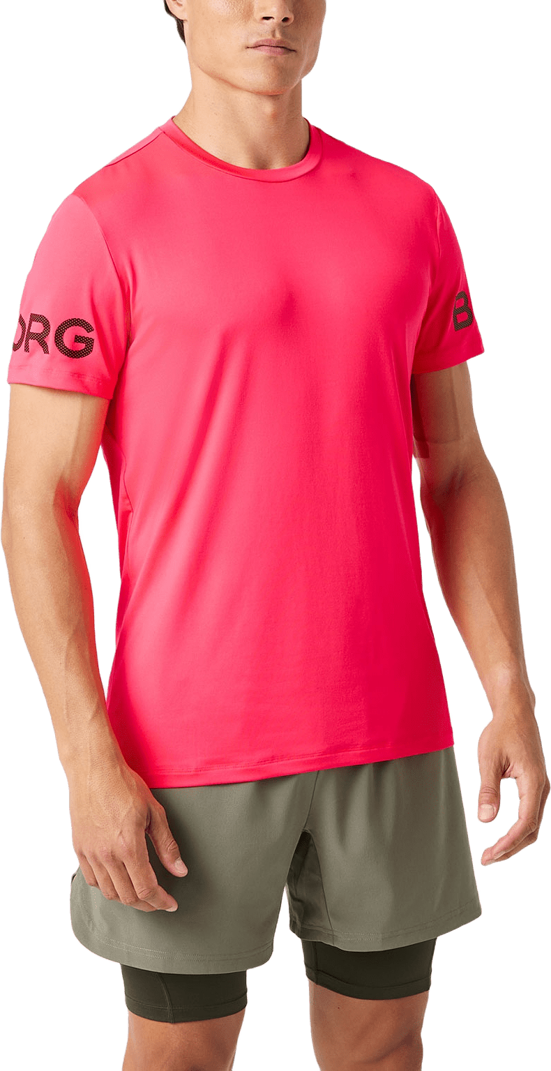 Borg T-Shirt, från Björn Borg Sport, i färgen Diva Pink.
