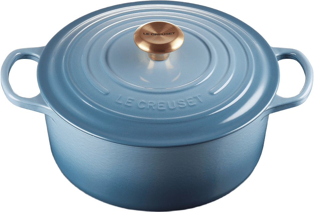 Signature Gjutjärn Rund Gryta 26cm Chambray 5,3L, från Le Creuset, i färgen Chambray.