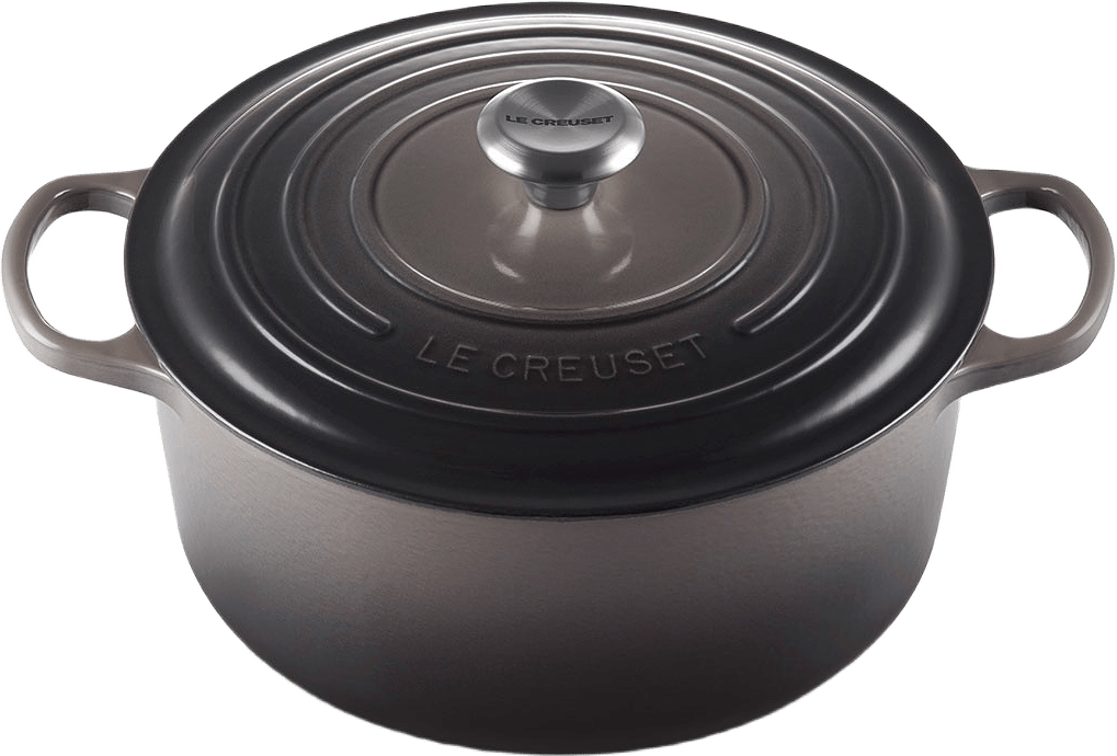 Signature Gjutjärn Rund Gryta 28cm Flint 6,7L, från Le Creuset, i färgen Flint.