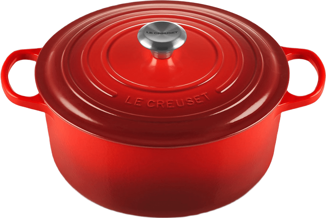 Signature Gjutjärn Rund Gryta 28cm Cerise 6,7L, från Le Creuset, i färgen Cerise.