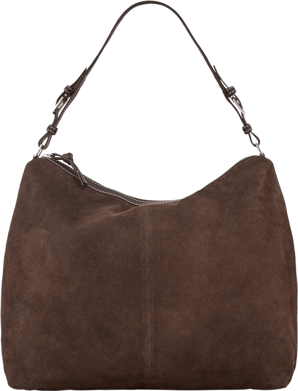 Suede Ginni Large Bag, från Becksöndergaard, i färgen Chocolate Torte.