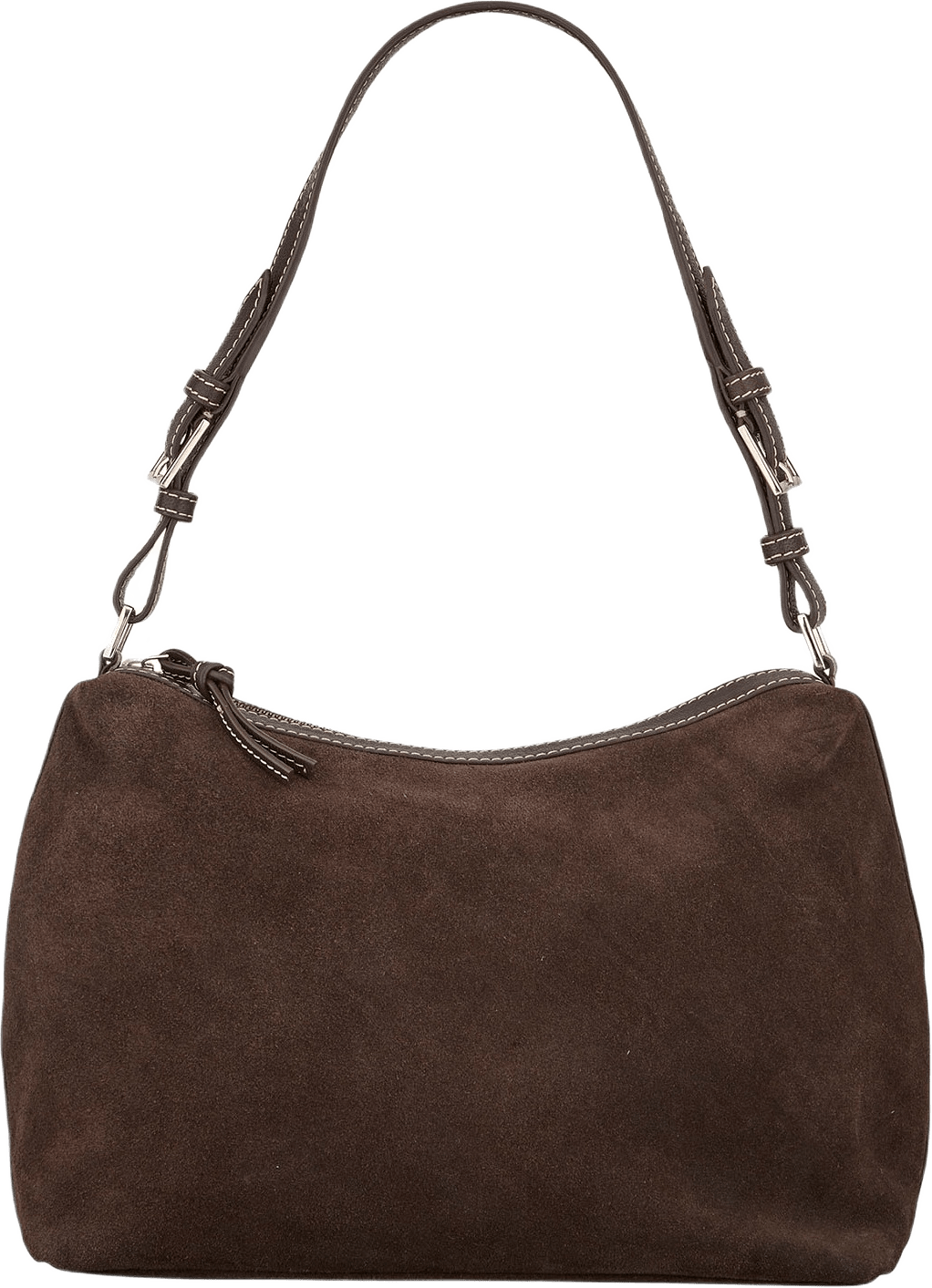 Suede Ginni Medi Bag, från Becksöndergaard, i färgen Chocolate Torte.