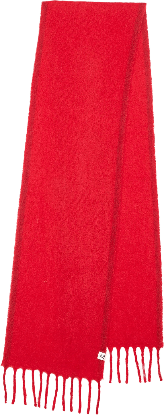 Solid Yuta Scarf, från Becksöndergaard, i färgen Adrenaline Red.