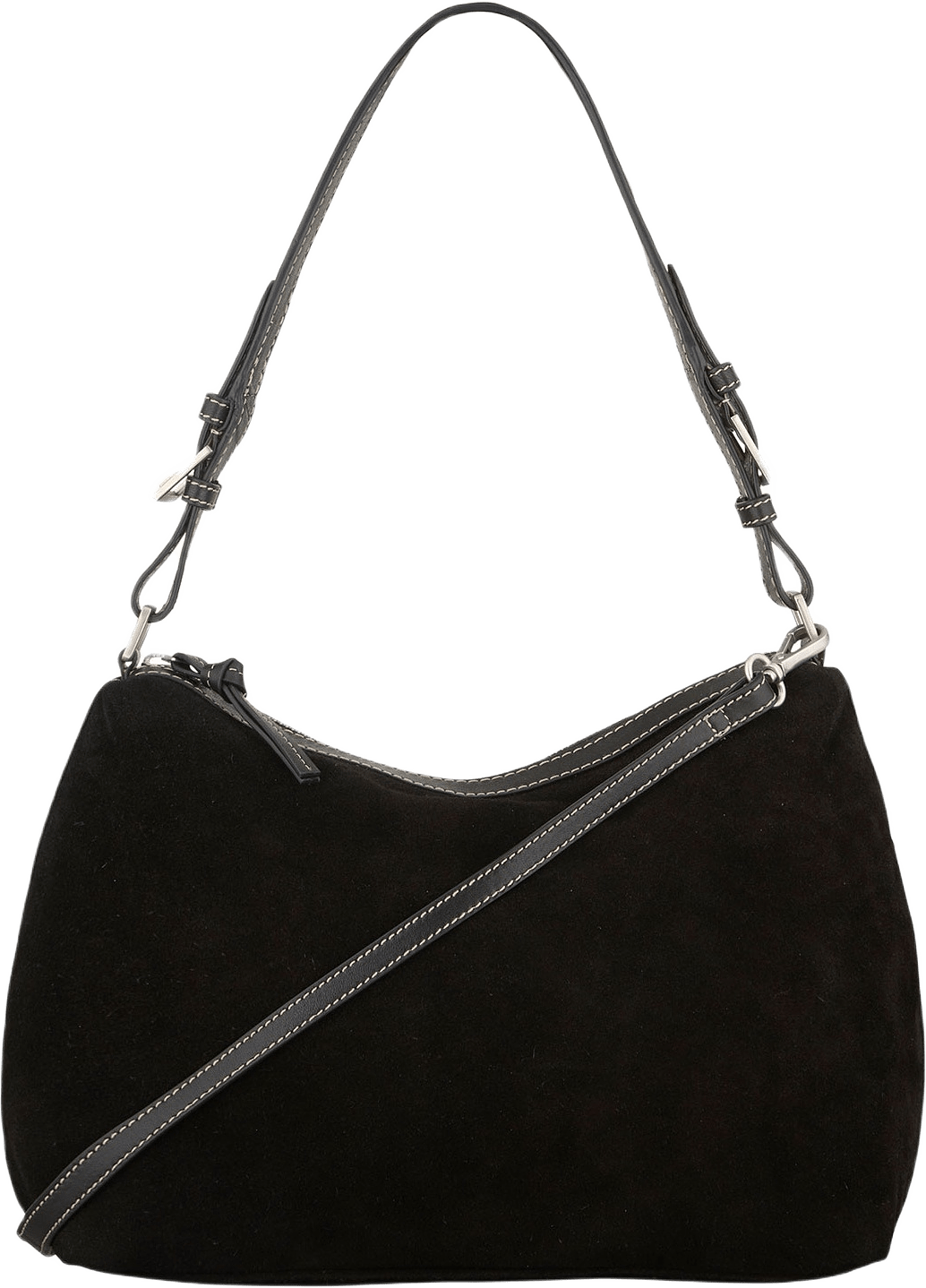 Suede Ginni Medi Bag, från Becksöndergaard, i färgen Black.