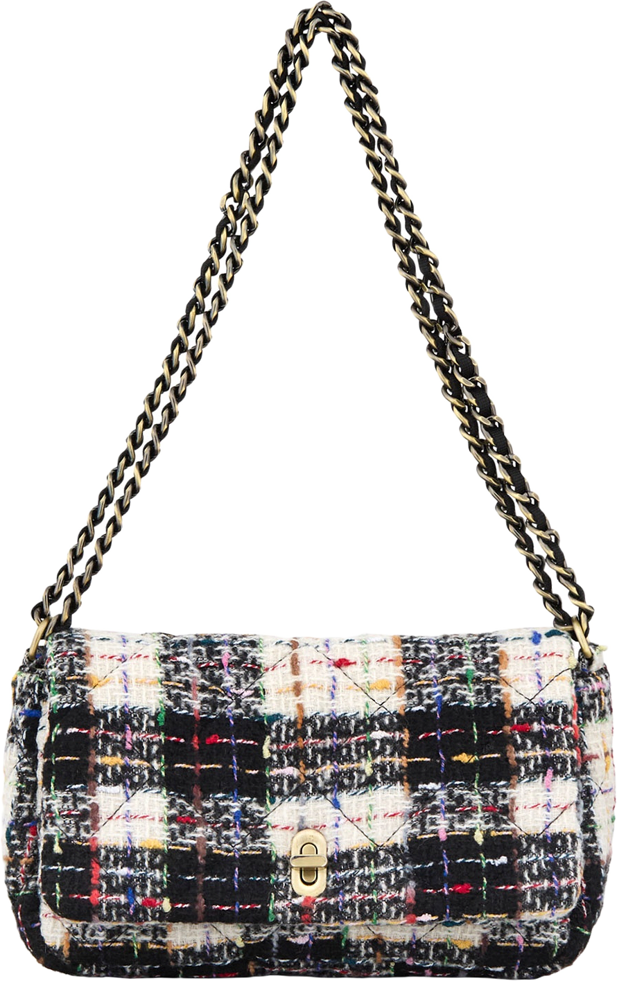 Boucle Checked Hollis Bag, från Becksöndergaard, i färgen Black.