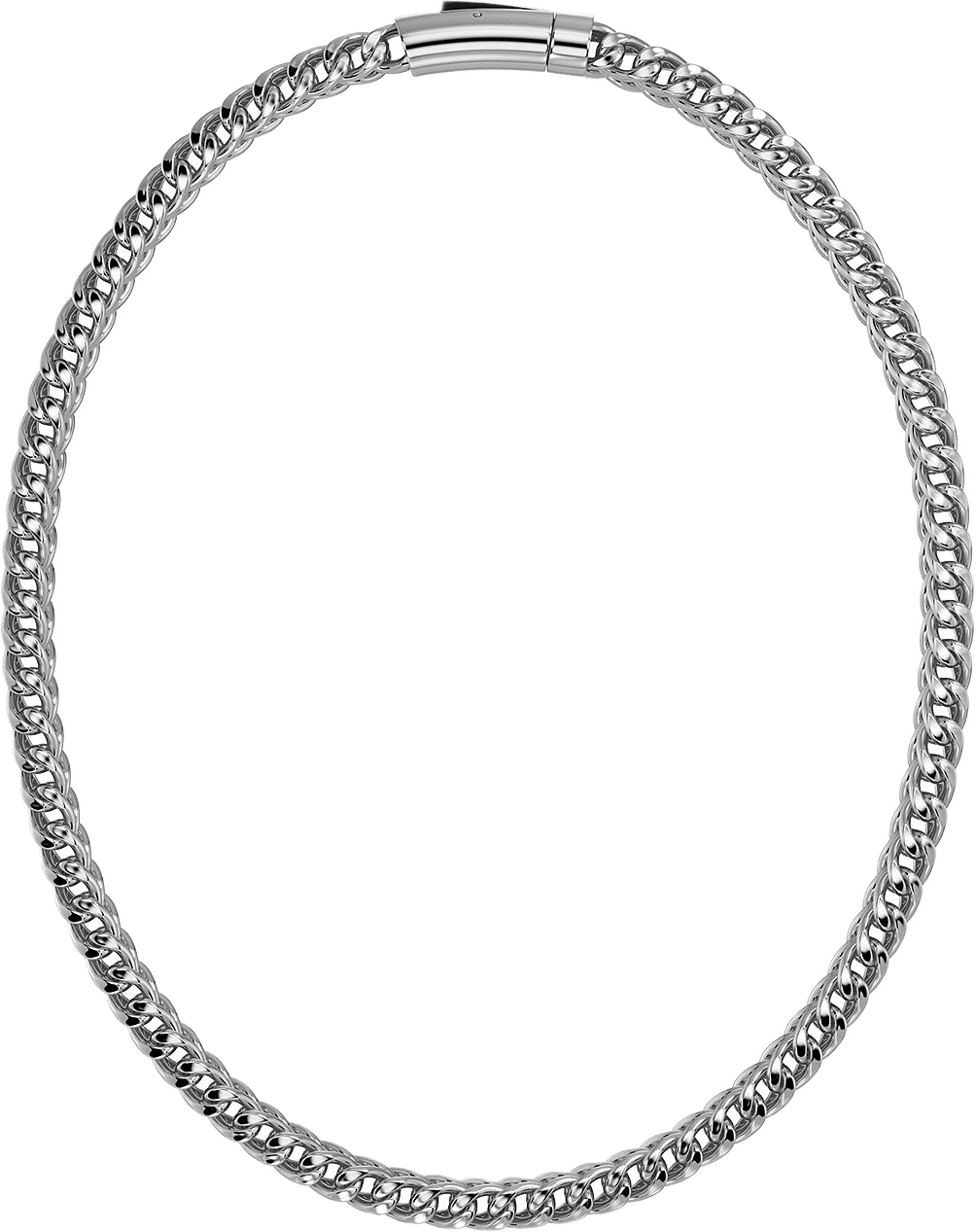 Spiga Chain Necklace Steel