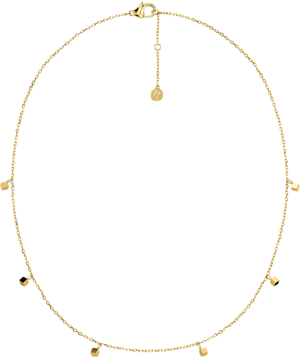 Dice Necklace Gold