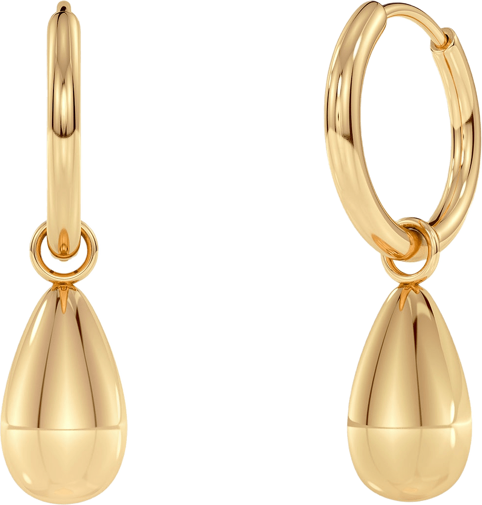 Drop Mini Hoops Gold, från Edblad, i färgen Gold.