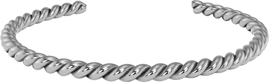 Twine Bangle Steel, från Edblad, i färgen Steel.
