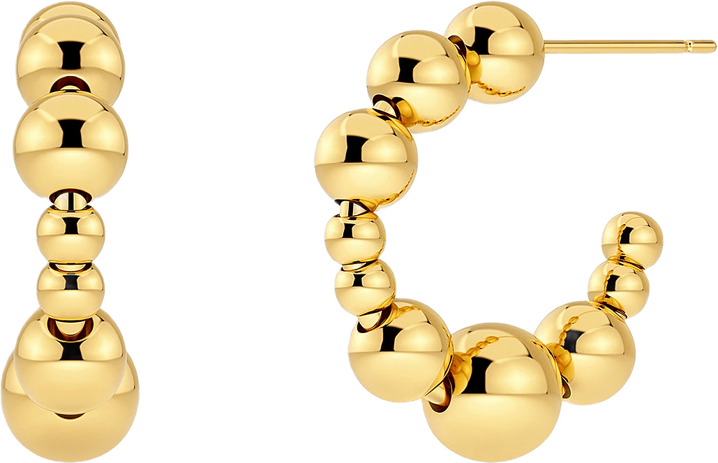 Sphere Hoops Gold, från Edblad, i färgen Gold.