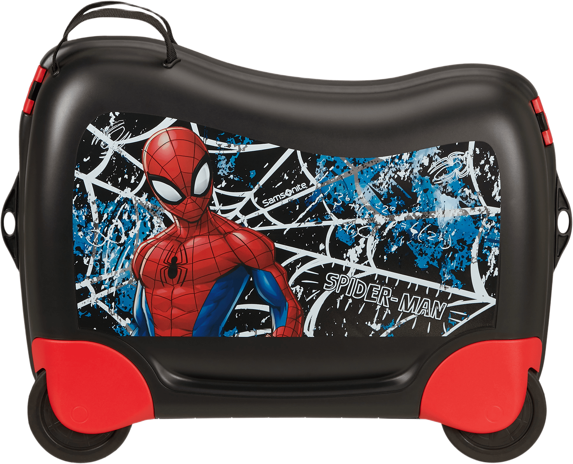 Resväska Spiderman, från American Tourister, i färgen Ride-on Marvel.