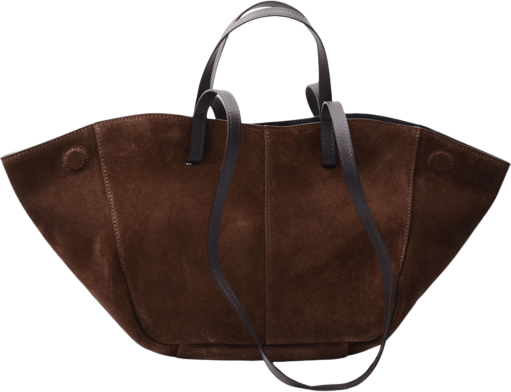 Handväska i suede Nola, från LaTalia, i färgen Brun.