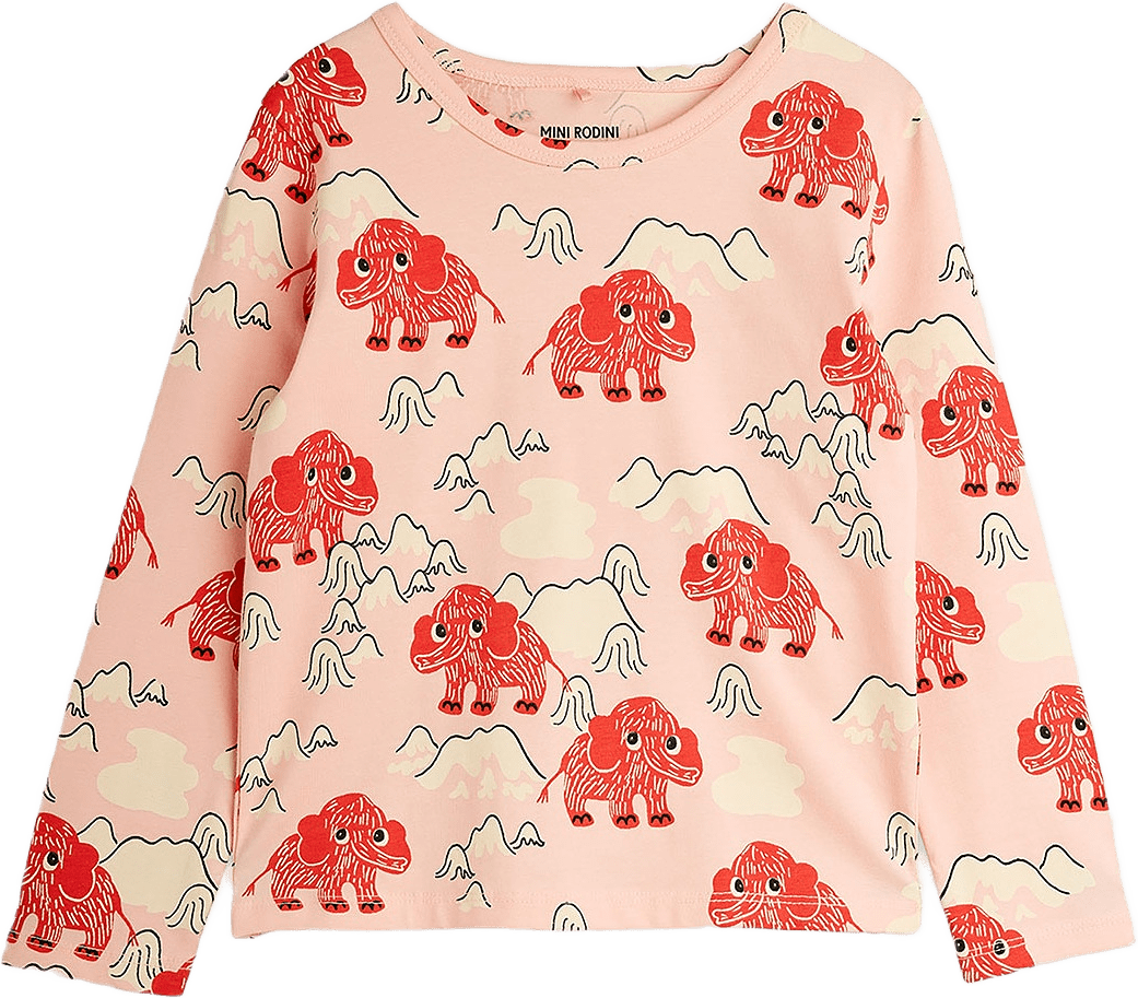 Mammoth Långärmad T-Shirt, från Mini Rodini, i färgen Pink.