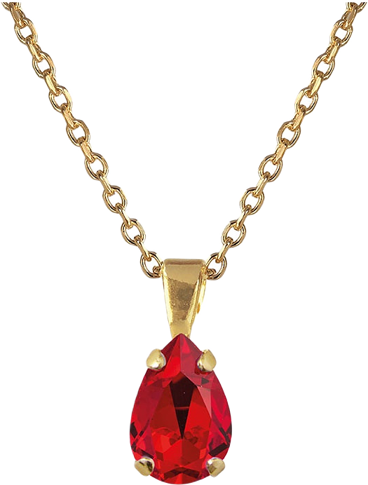 Petite Drop Necklace, från Caroline Svedbom, i färgen Gold.